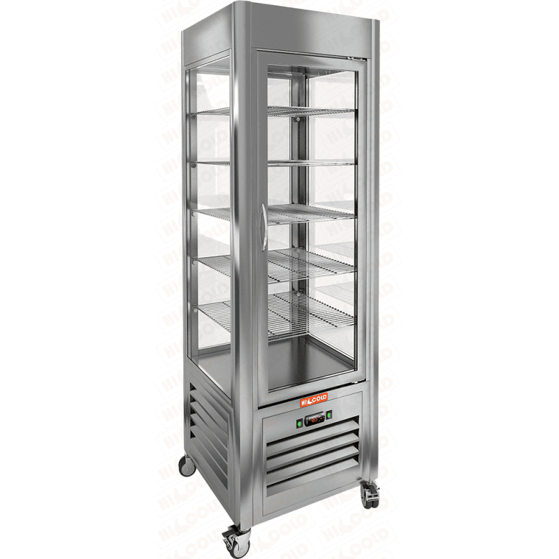 Холодильный шкаф 350 л Hicold, температурный режим от +2 +10 градусов вертикальный, обзорный, высота 1915 мм в аренду