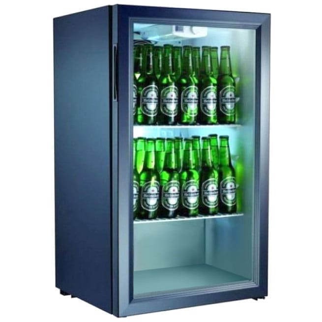 Барный холодильник 100 л Convito в аренду, температурный режим от +1 +10 градусов, стильный черный цвет, с подсветкой