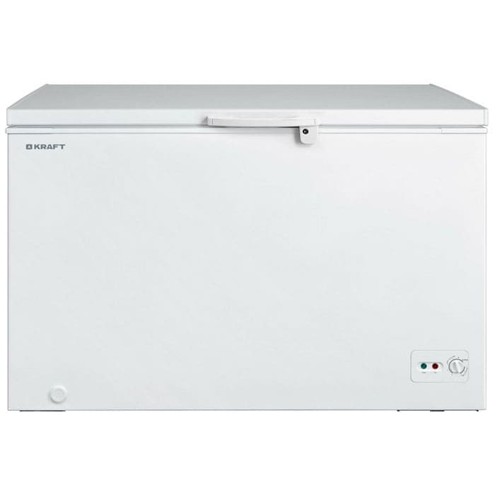 Морозильный ларь 430 л Kraft в аренду, температурный режим -18 градусов, белый цвет, глухая крышка