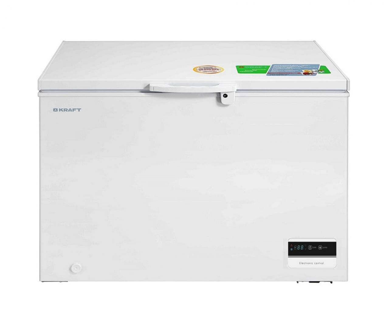 Морозильный ларь 325 л kraft в аренду, температурный режим -18 градусов, белый цвет, глухая крышка, средний размер