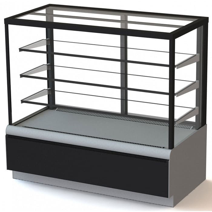 Кубическая кондитерская витрина Техно 900 Люкс Cube в аренду, среднетемпературный режим от 0 +7 градусов