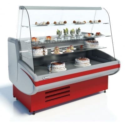 Кондитерская витрина CRYSPI Gamma 2 K 1350 мм в аренду, температурный режим +1 +10 градусов