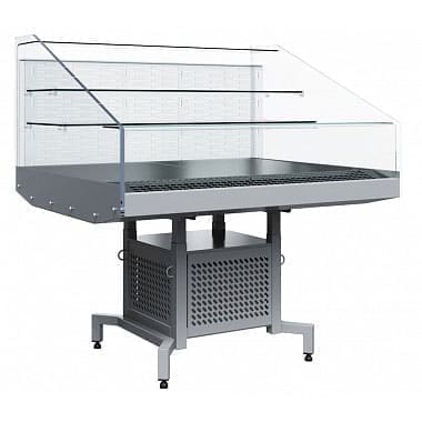 Промо витрина островная холодильная в аренду, температурный режим 0 +4 градуса