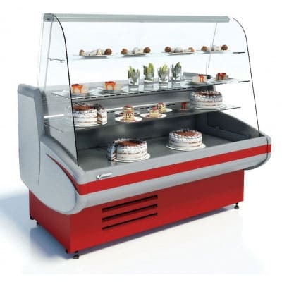 Холодильная витрина CRYSPI Gamma-2 K 1350 мм в аренду, температурный режим +1 +10 градусов