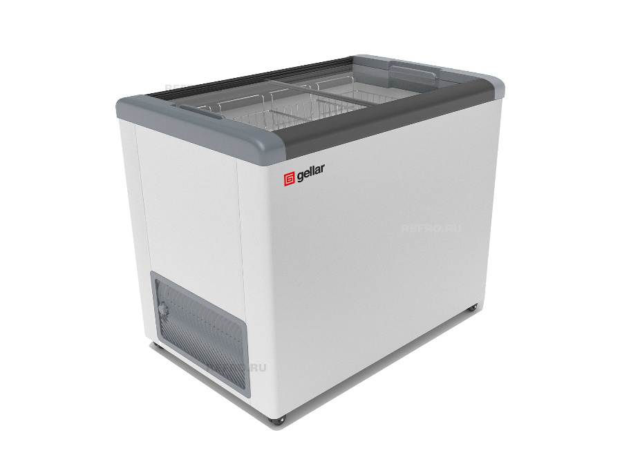 Морозильный ларь GELLAR 350 в аренду, температурный режим -18 градусов, прямое стекло, морозильная камера